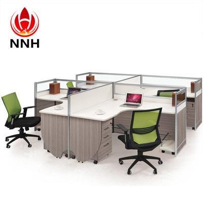 办公桌四人组 屏风隔断办公桌NNH-P04